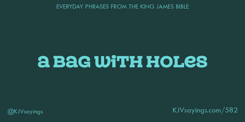 “A bag with holes”