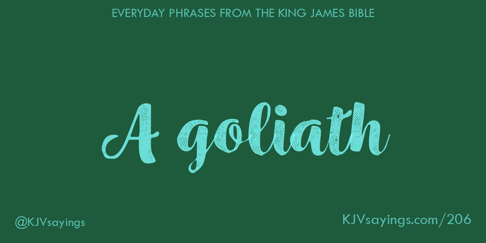 &ldquo;A goliath&rdquo;