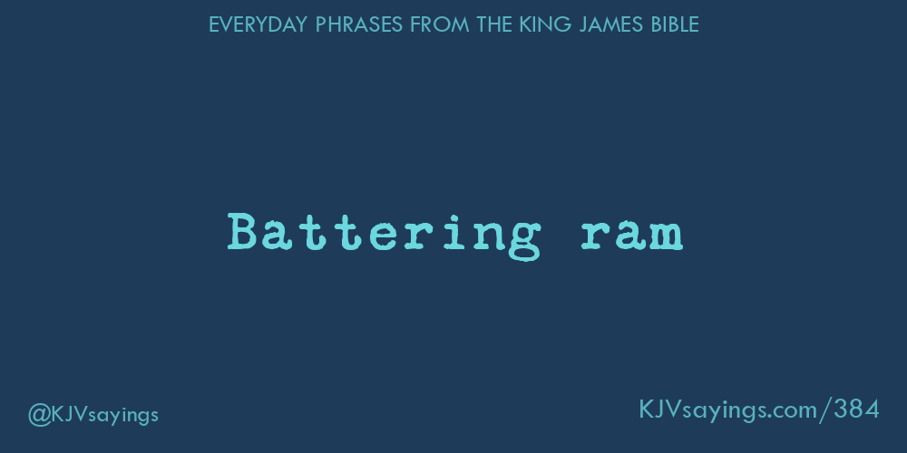 &ldquo;Battering ram&rdquo;