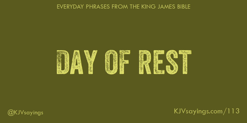 &ldquo;Day of rest&rdquo;
