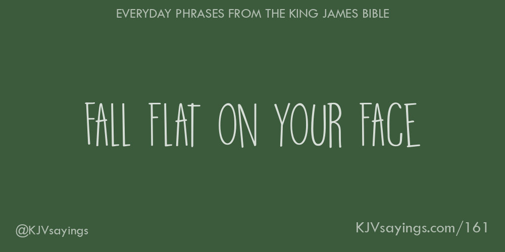 &ldquo;Fall flat on your face&rdquo;