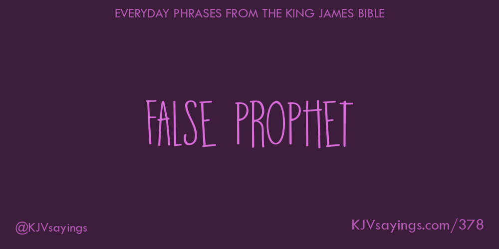 “False prophet”
