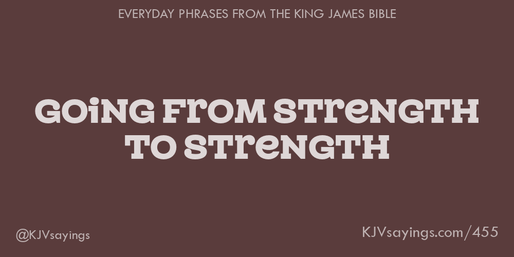 &ldquo;Going from strength to strength&rdquo;