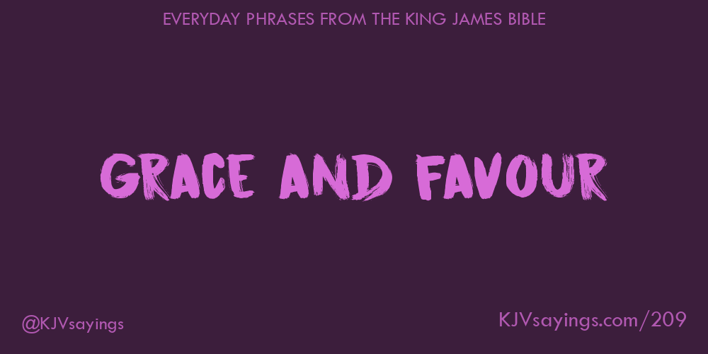 &ldquo;Grace and favour&rdquo;