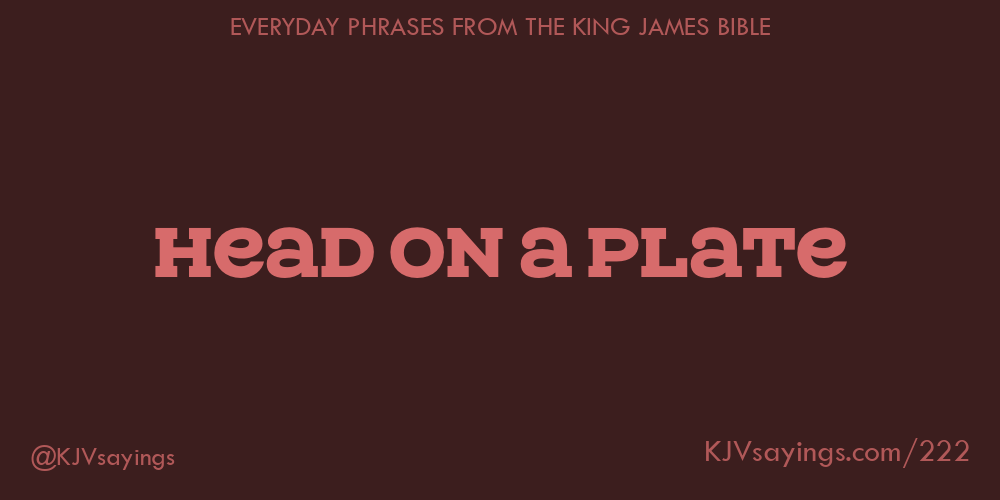 &ldquo;Head on a plate&rdquo;