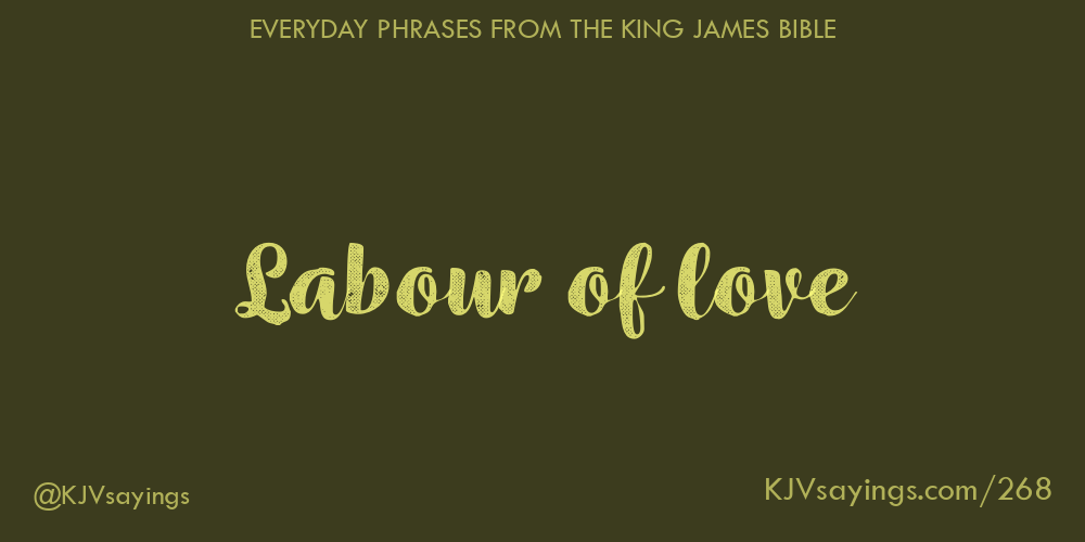 &ldquo;Labour of love&rdquo;