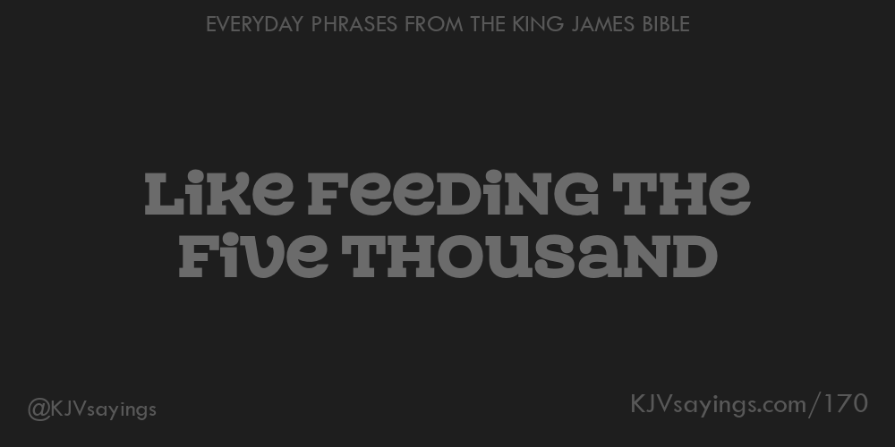 &ldquo;Like feeding the five thousand&rdquo;