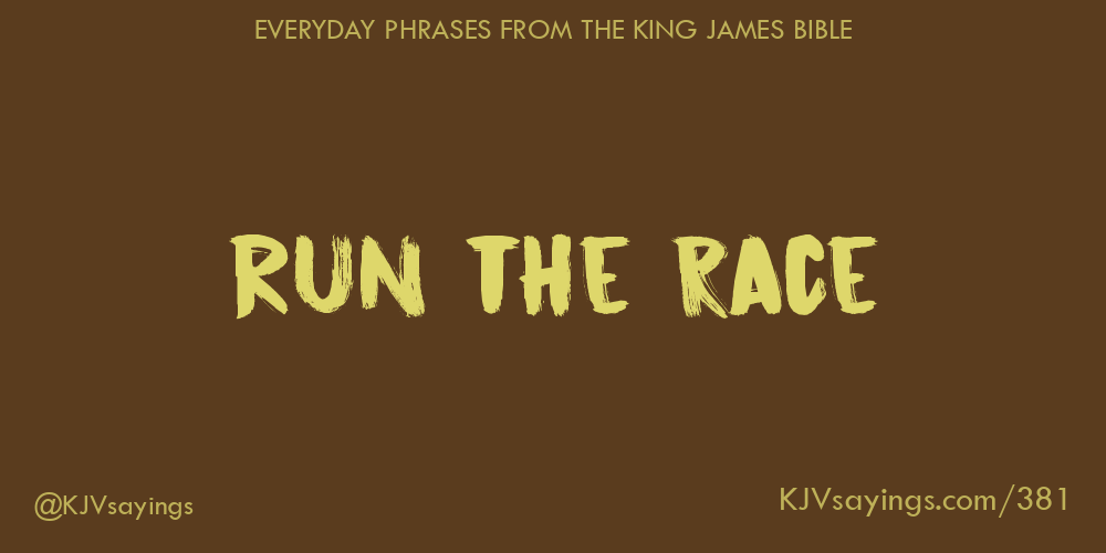 &ldquo;Run the race&rdquo;