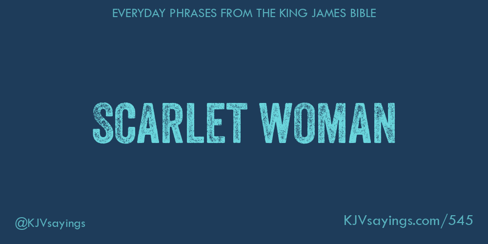&ldquo;Scarlet woman&rdquo;