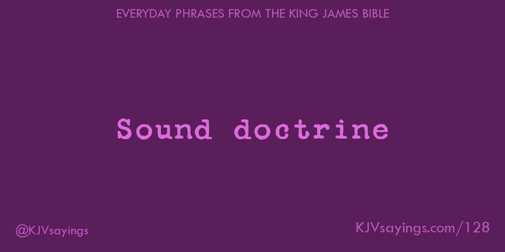 “Sound doctrine”