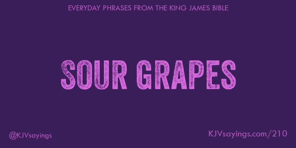 &ldquo;Sour grapes&rdquo;