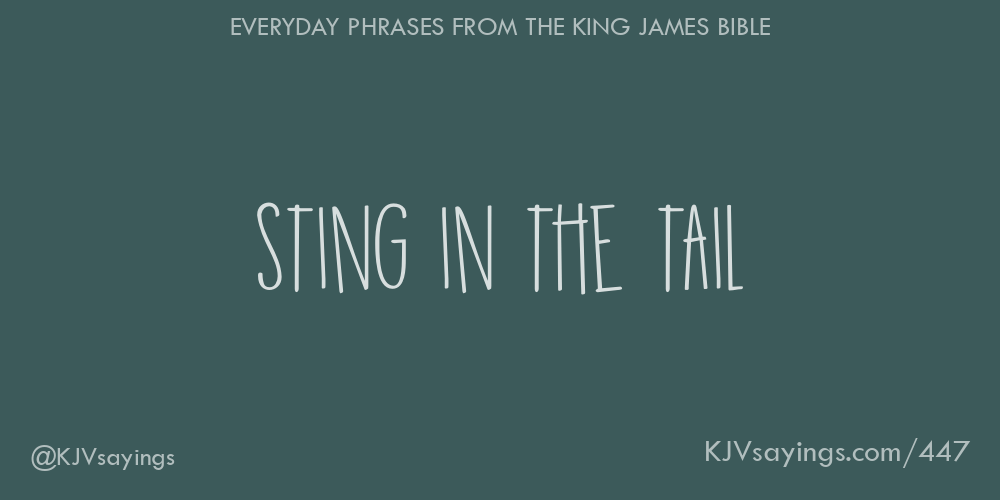 &ldquo;Sting in the tail&rdquo;