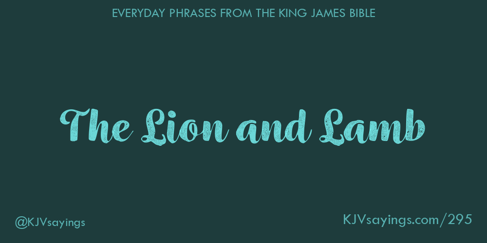 &ldquo;The Lion and Lamb&rdquo;
