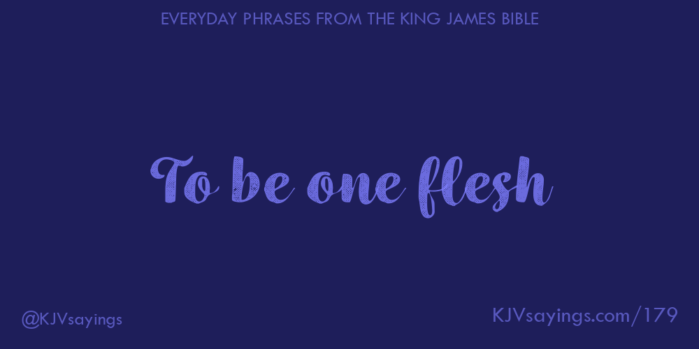 &ldquo;To be one flesh&rdquo;